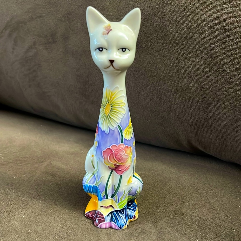 Cat - porcelain - Decors du Galion - made in France
